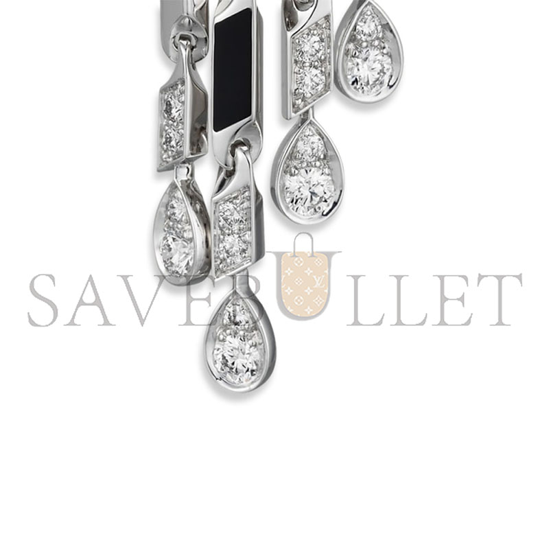 CARTIER PANTHÈRE DE EARRINGS SMALL MODEL PAVED REF. H8000780
